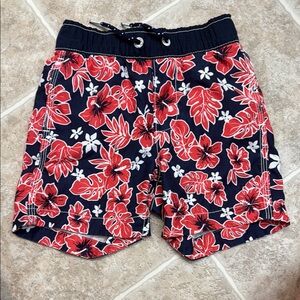 GAP Kids Navy and White Elastic Waistband Shorts